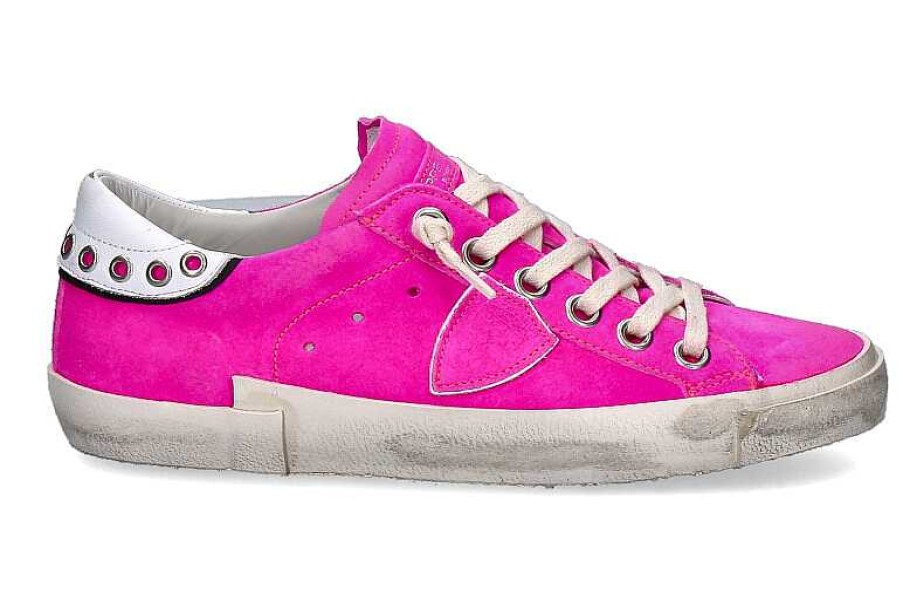 Sneakers | Philippe Model Philippe Model Sneaker Paris Gipsy Daim Fucsia