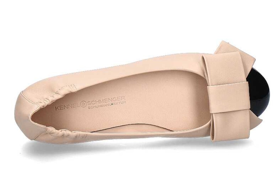 Ballet Flats | Kennel und Schmenger Kennel & Schmenger Ballerina Billy Softlack Nappa- Schwarz/Beige