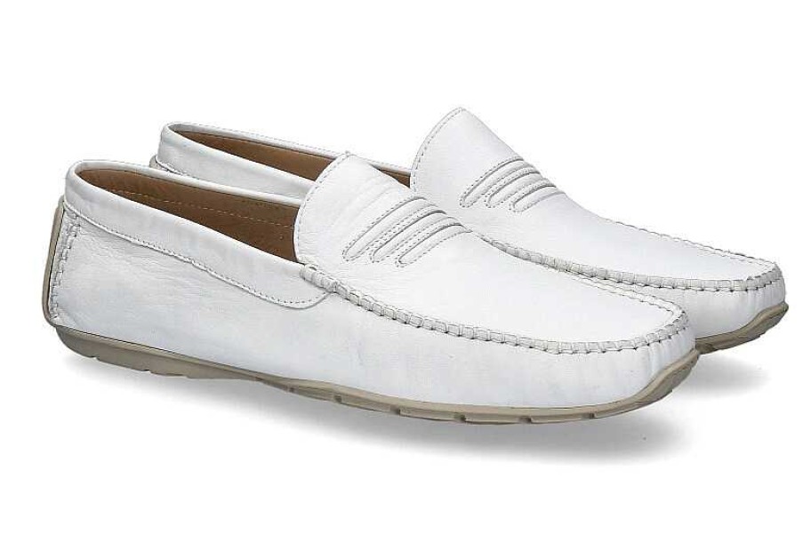 Moccasins | Aldo Brue Aldo Brue Moccasin Nappa Bianco