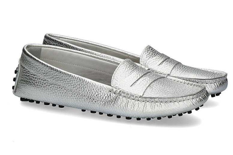 Moccasins | ScarpaRossa Scarparossa Slipper Gomera Shimmer Argento