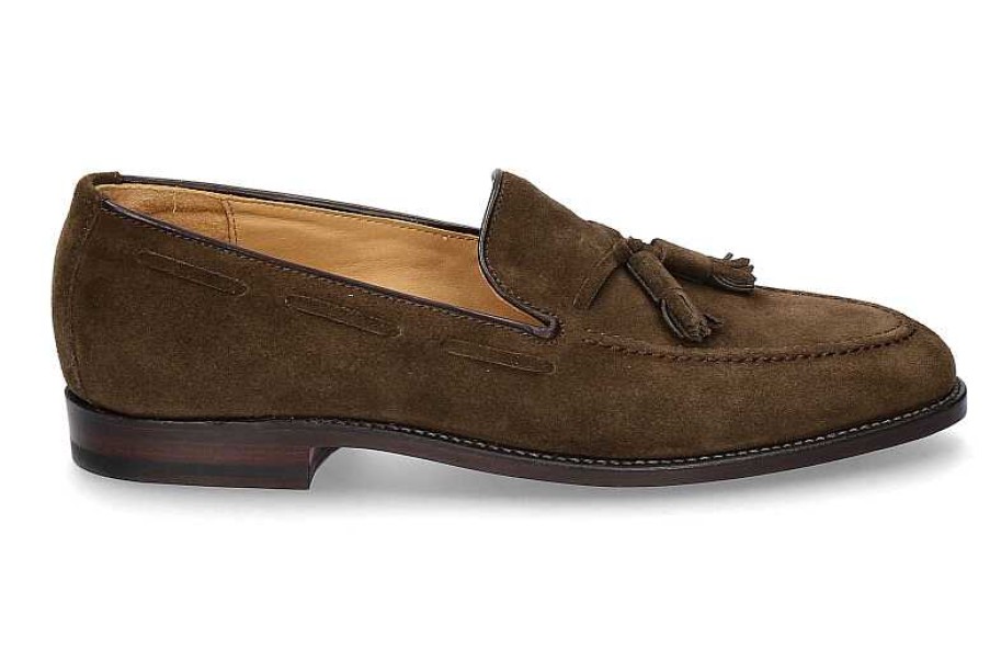 Loafers | Ludwig Reiter Ludwig Reiter Loafer Tassel Veloursleder Jagdgrun