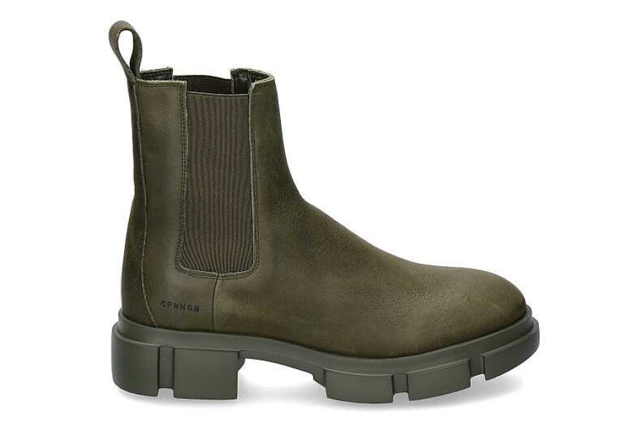 Booties | Copenhagen Copenhagen Ankle Boots Cph570 Khaki- Dunkelgrun