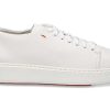 Sneakers | Santoni Santoni Sneaker Tennis Nappa White