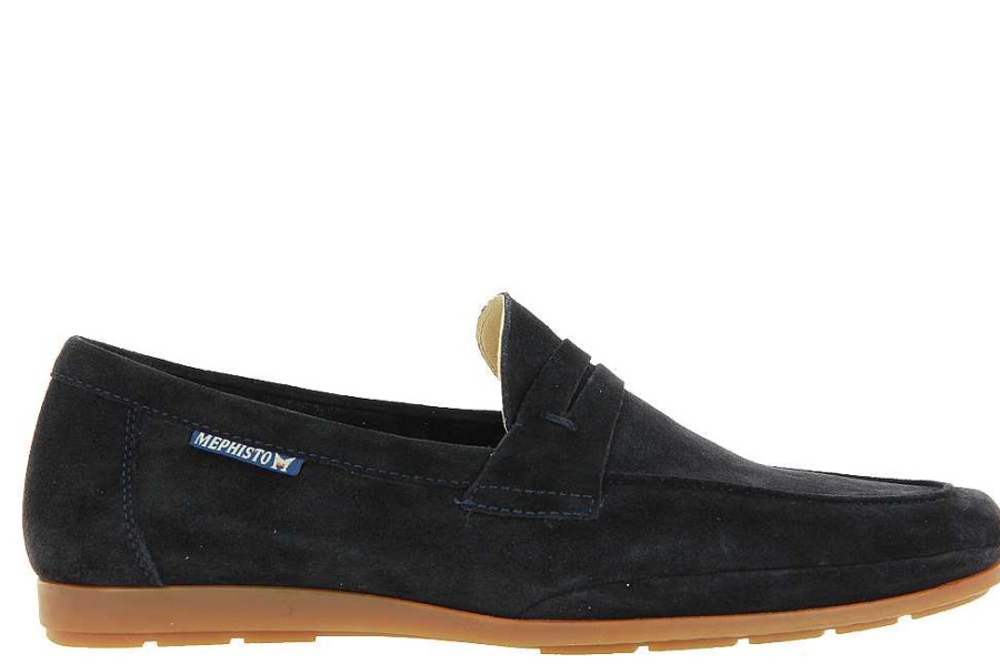 Moccasins | Mephisto Mephisto Slipper Alexis Velours Blue