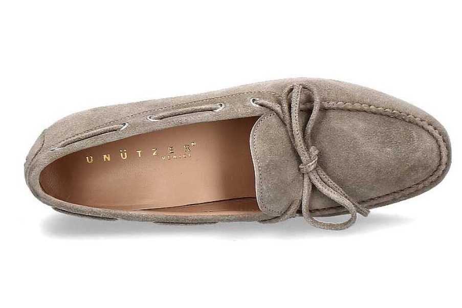 Moccasins | Unützer Unutzer Moccasin Velour 159 Elephante