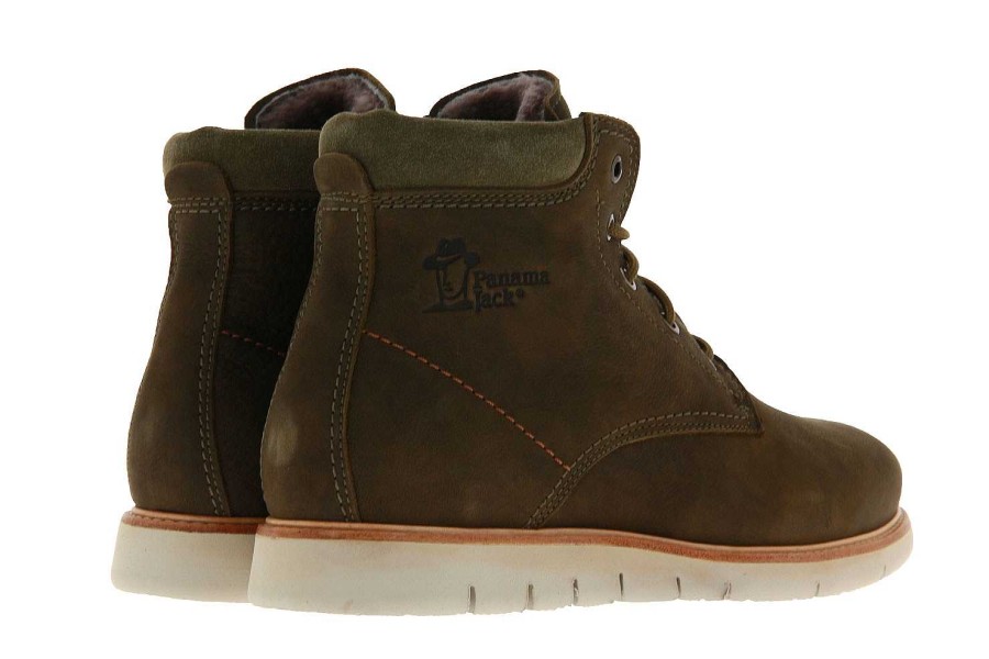 Warm Lining | Panama Jack Panama Jack Ankle Boots Lined Tyson Igloo C1 Nobuck Kaki