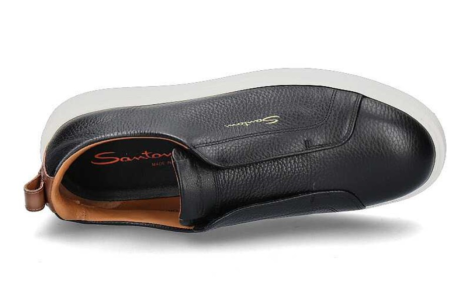 Sneakers | Santoni Santoni Men'S Sneaker Cleanic Soft- Schwarz