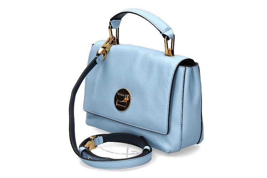 Hand Bags | Coccinelle Coccinelle Bag Mini Grain Leather Aquarelle Blue