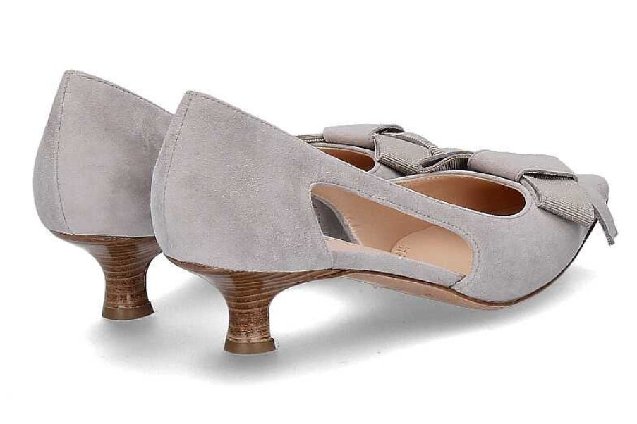 Pumps | Unützer Unutzer Pumps Calzature Donna Camoscio Grigio Chiaro