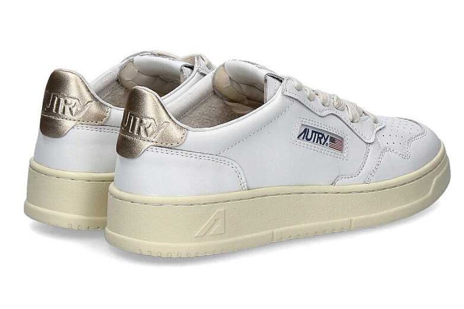 Sneakers | Autry Autry Sneaker Medalist Low Leather White Gold