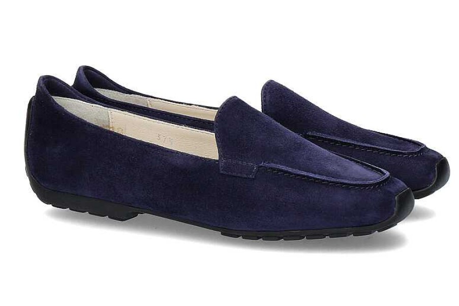 Flats | Mania Mania Loafer Camoscio Blu