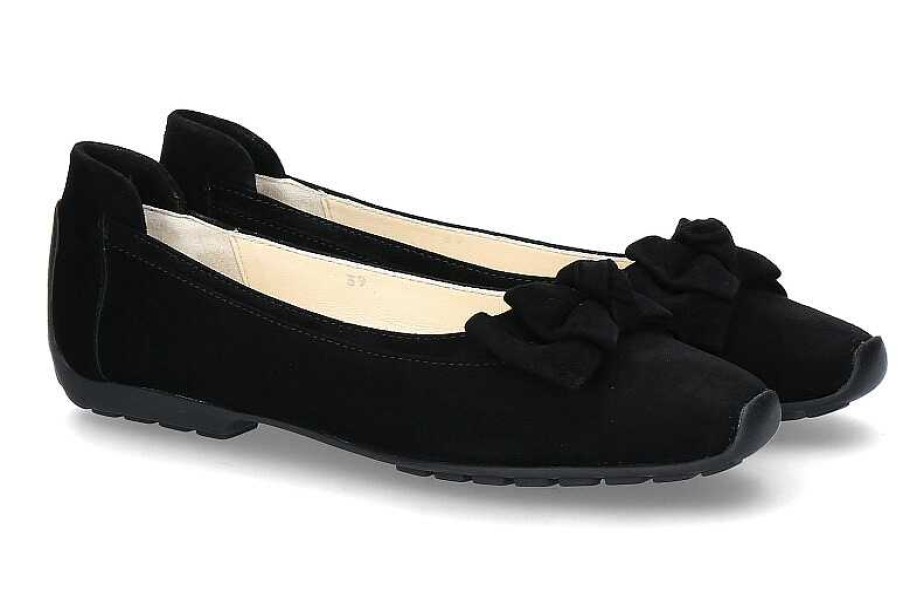 Ballet Flats | Mania Mania Ballerina Camoscio Nero