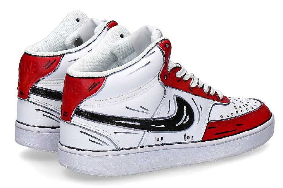 Sneakers | Ballo Da Sola Nike Customized By Ballo Da Sola Mid-Cut Cartoon Rosso