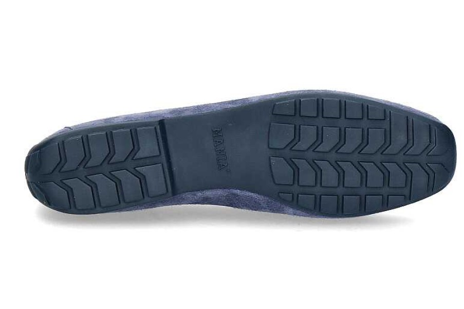 Flats | Mania Mania Loafer Camoscio 1088- Jeans Blue