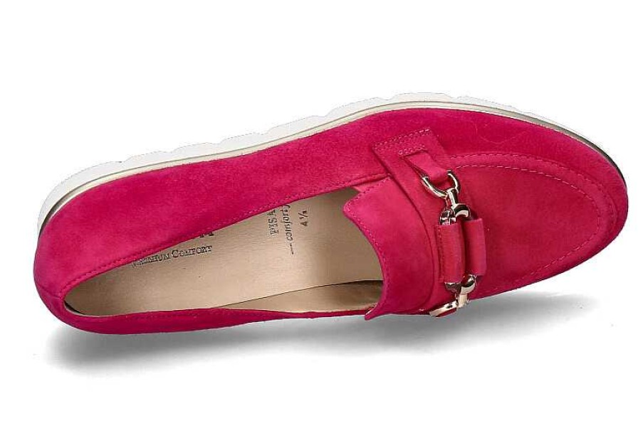 Flats | Hassia Hassia Slipper Pisa Weite G Samtziege- Pink