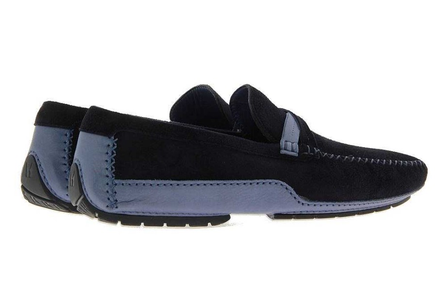 Moccasins | Moreschi Moreschi Moccasin Baviera Blu Scuro