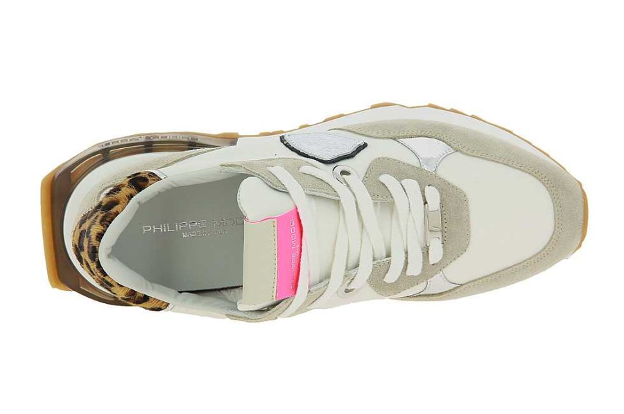 Sneakers | Philippe Model Philippe Model Sneaker La Rue Animalier Blanc