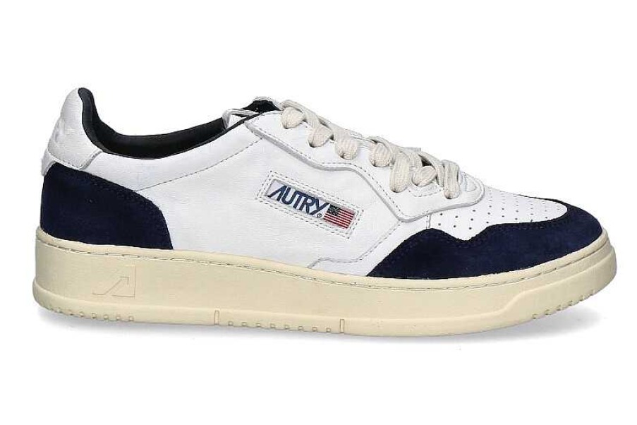 Sneakers | Autry Autry Men'S Sneaker Medalist Goat Gs24- White/ Ink Blue