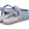 Ballet Flats | Kennel und Schmenger Kennel & Schmenger Sling- Ballerina Greta Soft Nubuk Cielo/Blau