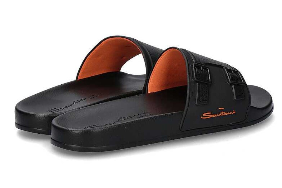 Sandals | Santoni Santoni Mules Nero