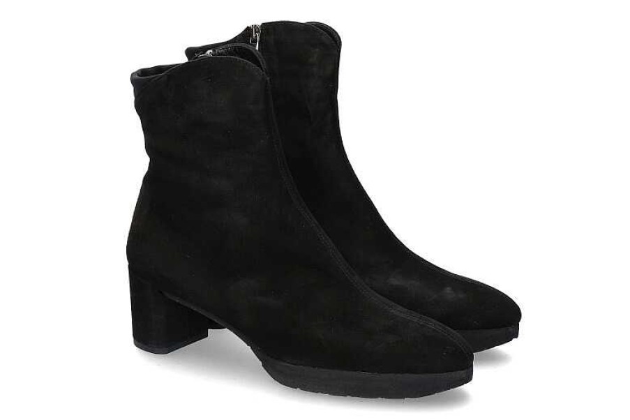 Warm Lining | Thierry Rabotin Thierry Rabotin Ankle Boots Lined Camoscio Nero